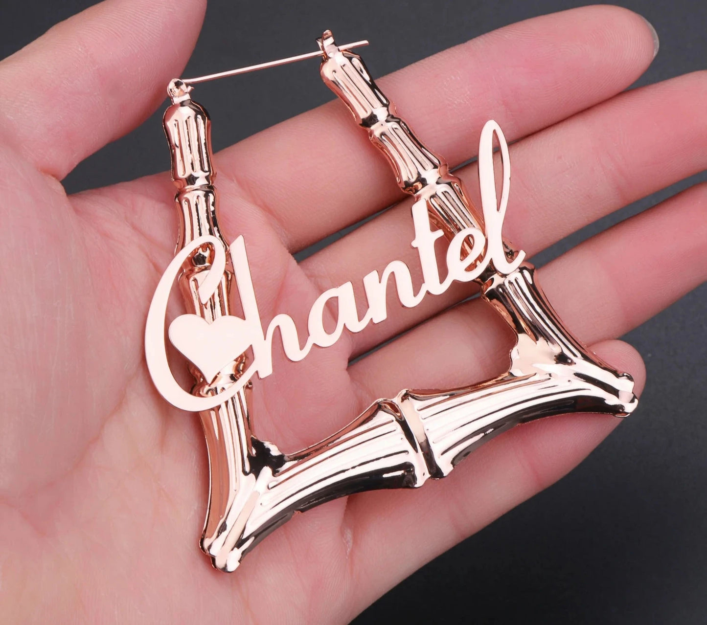 Gold Name Earrings