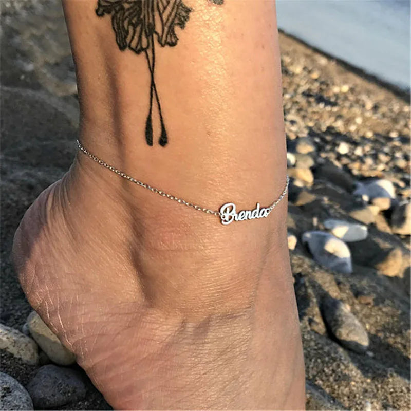  custom silver anklets for baby girl