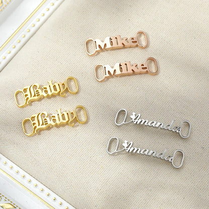 Customized Name Shoelace Buckle  Personalized Shoe