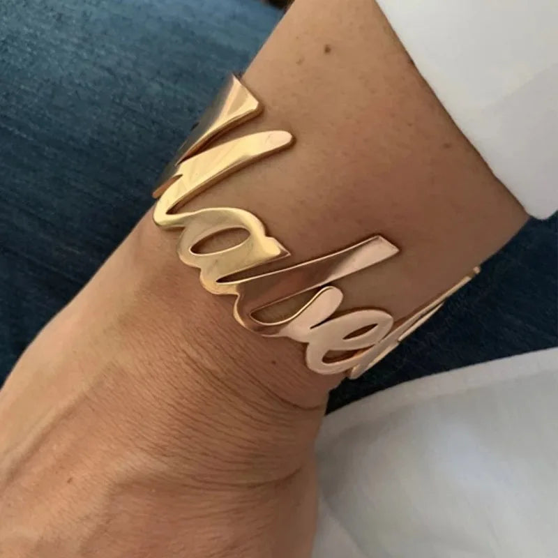 Name Cuff Bangle