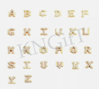 Slider Bracelet & Letters - Charms only