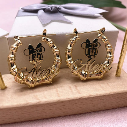 Bamboo Earrings Name