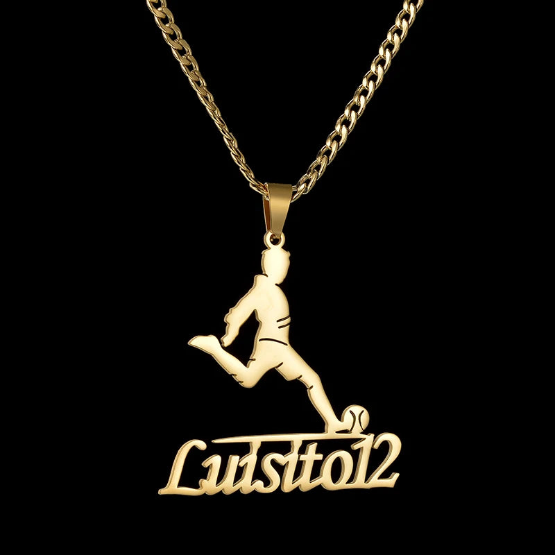 Personalized Name And Cartoon Character Necklaces Pendants