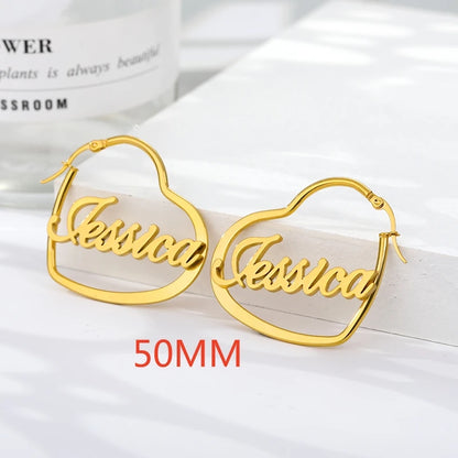 Dime size name hoop earrings for babies, kids, children44