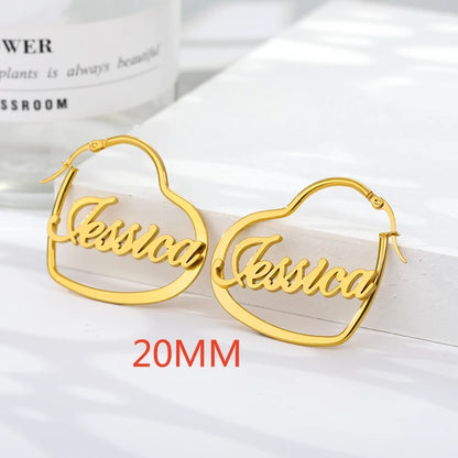 Dime size name hoop earrings for babies, kids, children30