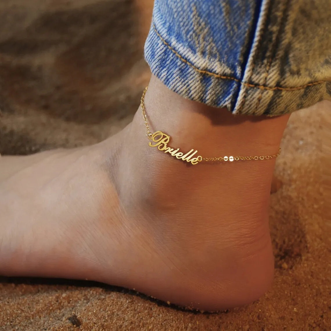  custom silver anklets for baby girl