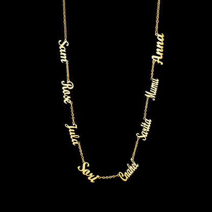 8 gold necklce 