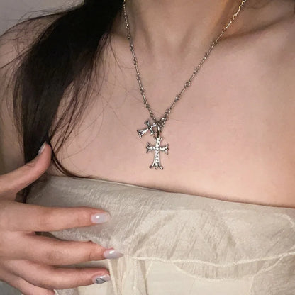 Double Cross Me Necklace