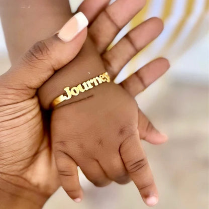 Custom Kids Name Cuff Bangle