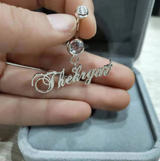 Custom Name Belly Ring ,Name Belly Rings